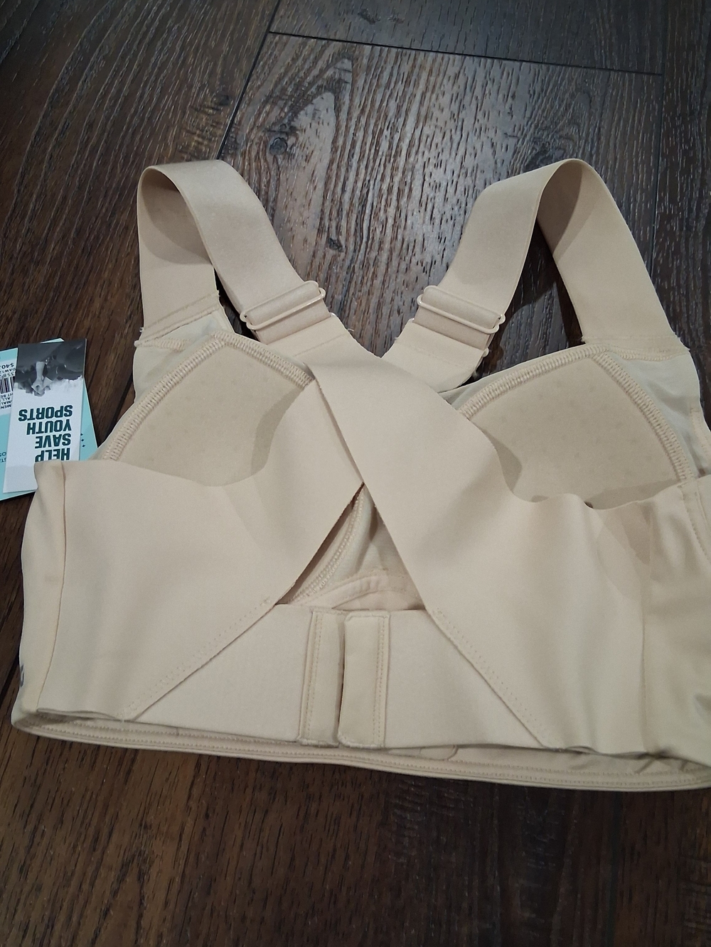 DSG High Support Nude Cross-Back Sports Bra